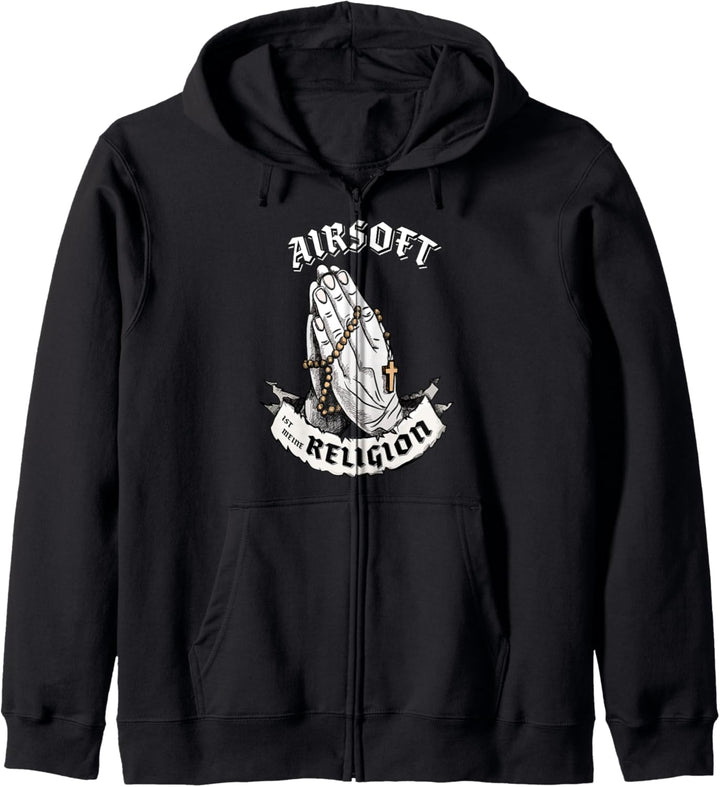 Airsoft ist meine Religion I Lustiges Aerobic Geschenk Kapuzenjacke