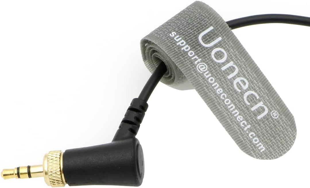 Uonecn Mini-XLR-3-Pin-Stecker auf Rechtwinklig Verriegelbares TRS-3,5-mm-Audiokabel mit Niedrigem Pr