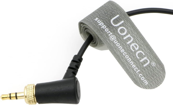 Uonecn Mini-XLR-3-Pin-Stecker auf Rechtwinklig Verriegelbares TRS-3,5-mm-Audiokabel mit Niedrigem Pr