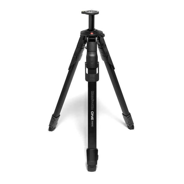 Manfrotto ONE Photo, Aluminium-Stativ,12 kg Tragkraft, 90° Horizontalsäule, XTEND-Beine für schnelle