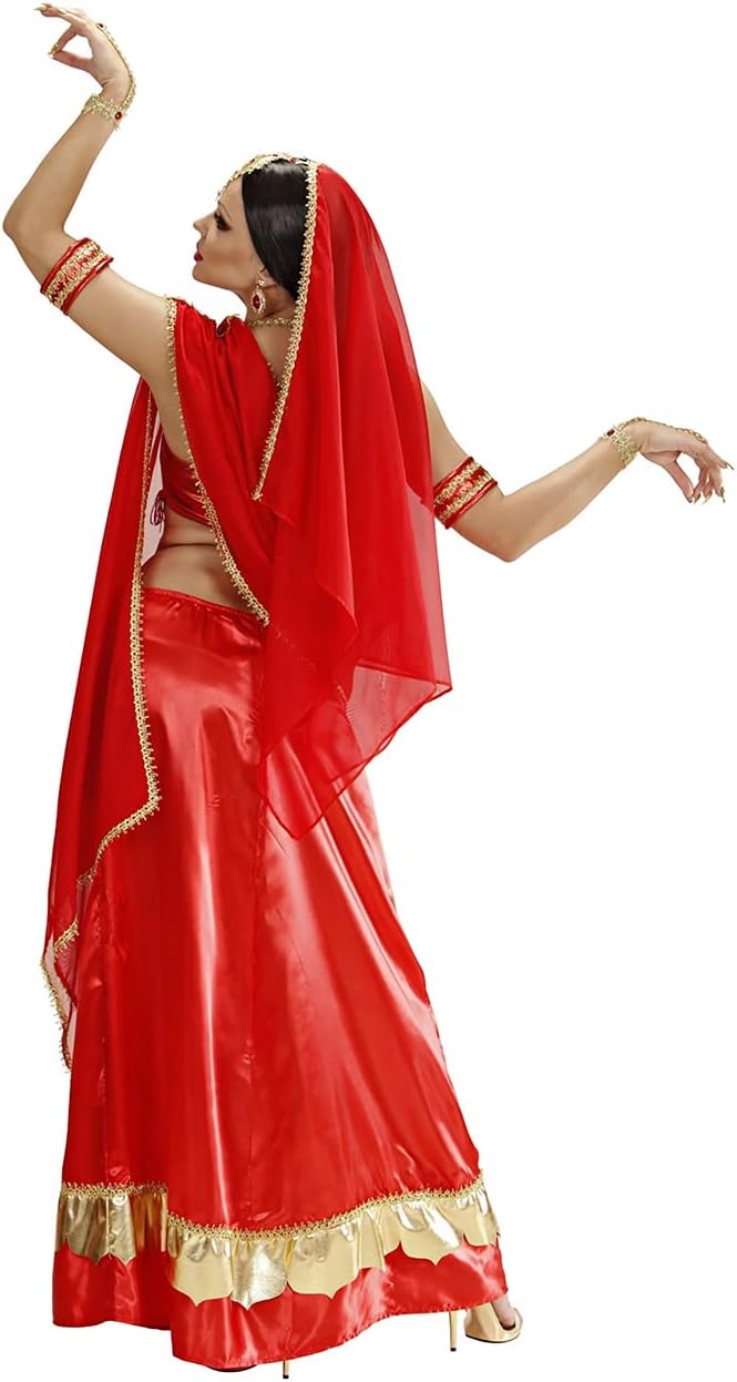 W WIDMANN MILANO Party Fashion - Kostüm Bollywood Diva, Sari, Märchen, Tänzerin, Faschingskostüme, S