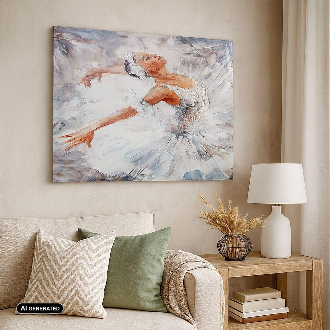 Bilder auf Leinwand 100x70cm Leinwandbild Frau Tanz Ballett Körper Gross Wanddeko Bild Schlafzimmer