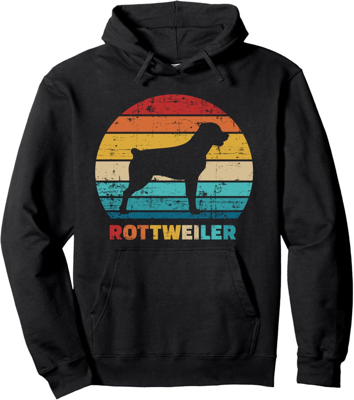 Rottweiler vintage retro Pullover Hoodie