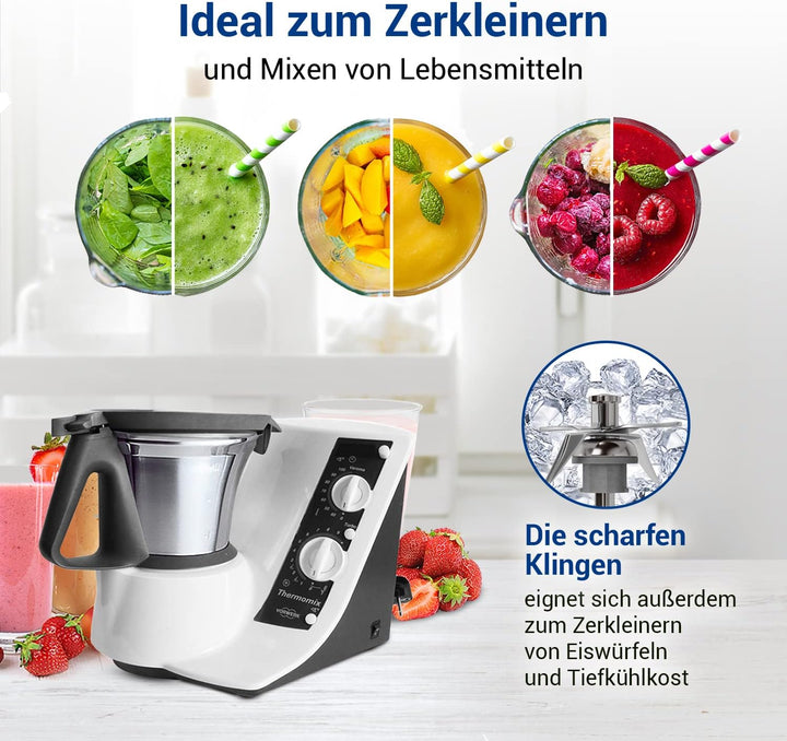 VIOKS Messer für Vоrwerk Thermоmix ТM21 Küchenmaschine Mixmesser aus Edelstahl Thermоmix ТM 21 / Ers
