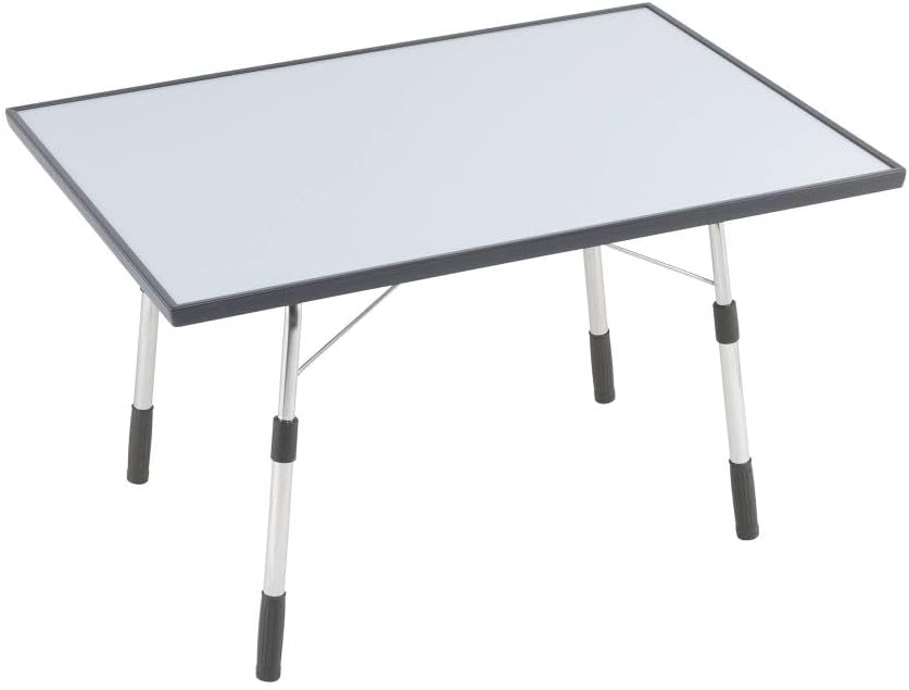 Lafuma Mobilier Klappbarer, höhenverstellbarer Gartentisch, Wetterfest, California, carbon (grau), 9