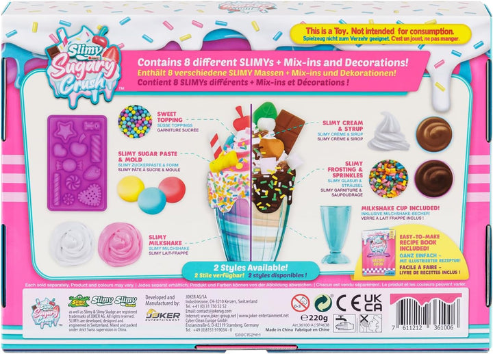 SLIMY Sugary Crush - Milkshack, Slime und Knete Kreativ-Set, Backspiel zum selber Mischen, Formen un