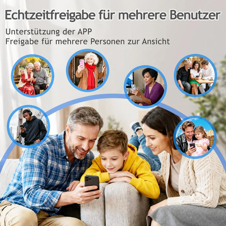 4K Mini Kamera, WLAN Überwachungskamera Innen Für Live Übertragung Handy APP, Indoor Hundekamera Min