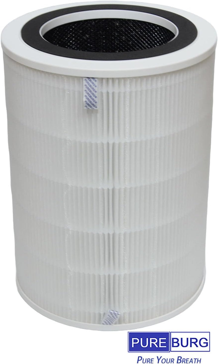 PUREBURG Ersatz-HEPA-Filter kompatibel mit Proscenic A9 und Pro Breeze PB-P07 Luftreiniger, H13 4-St