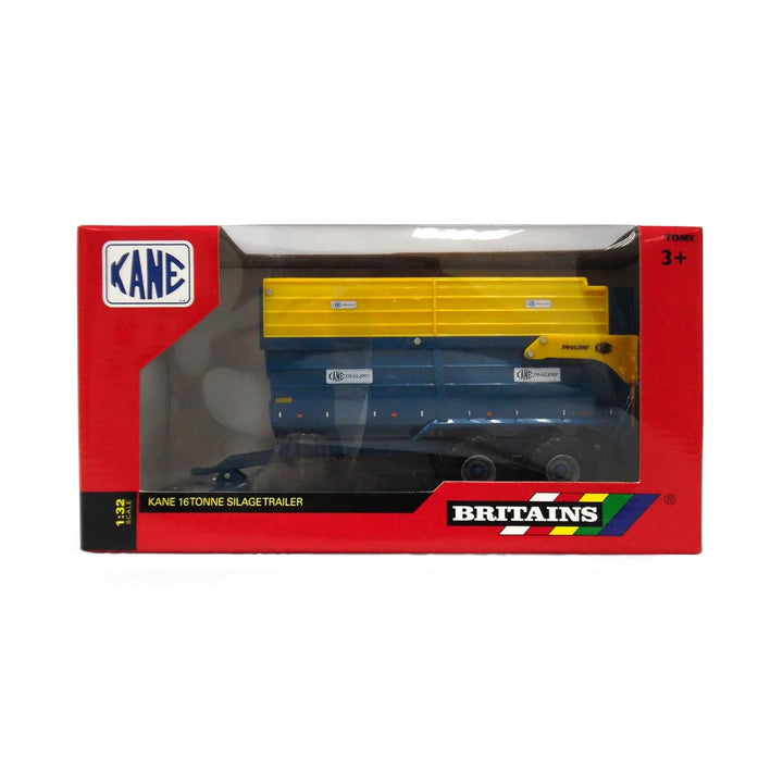 TOMY Britains Silage Anhänger "Kane" in blau - Spielzeug Anhänger aus Metall - Kinderspielzeug zum S