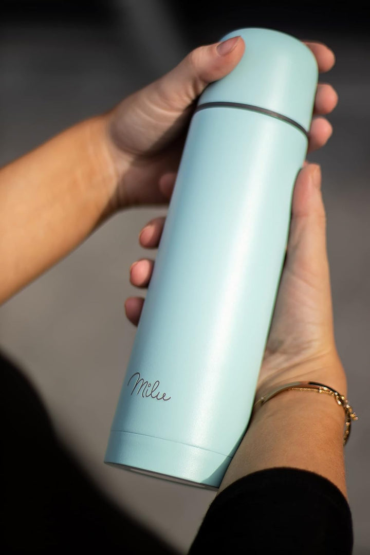 Milu Thermosflasche Thermoskanne Isolierflasche 1L, 750ml, 500ml - Isolierte Edelstahl Trinkflasche,