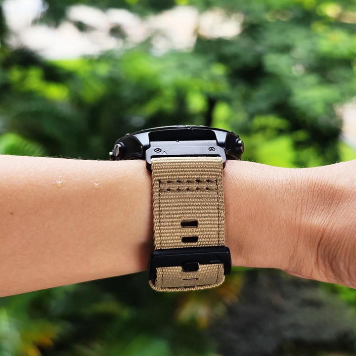 YOOSIDE Verbessert QuickFit 26mm Nylon Armband für Garmin Fenix 7X / Fenix 6X / Fenix 5X / Enduro, S