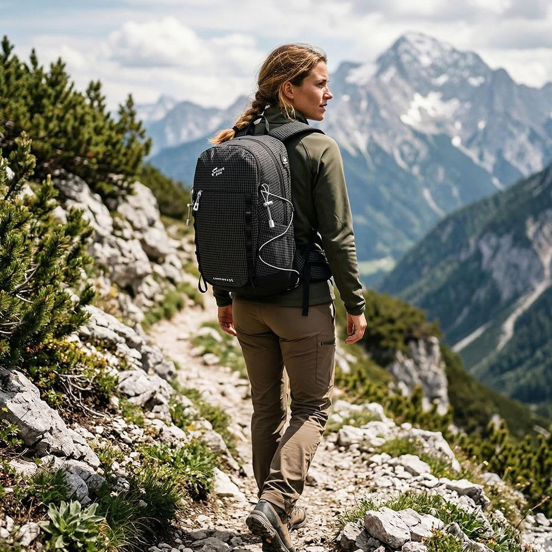 25L Wanderrucksack Damen Herren Reiserucksack Wasserdicht Rucksack | Leicht Tagesrucksack mit Brustg