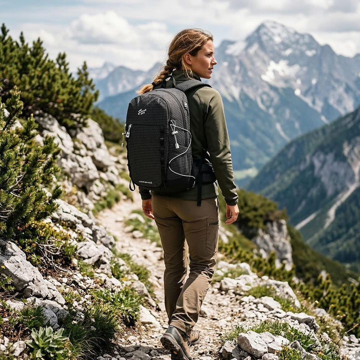 25L Wanderrucksack Damen Herren Reiserucksack Wasserdicht Rucksack | Leicht Tagesrucksack mit Brustg