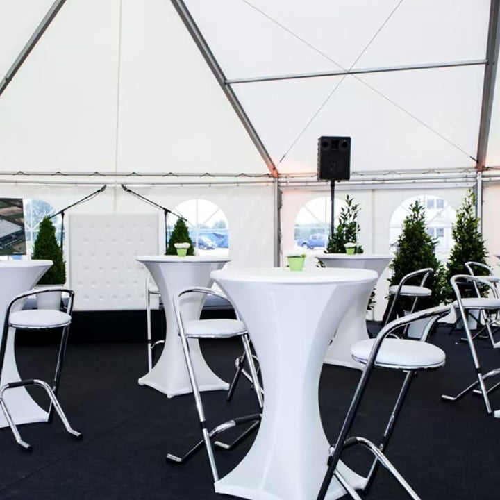 Pesonlook 8er-Set Stretch Stehtisch Husse für Bistrotisch Ø 70-75 cm Elegante,Verstärkung im Fussber