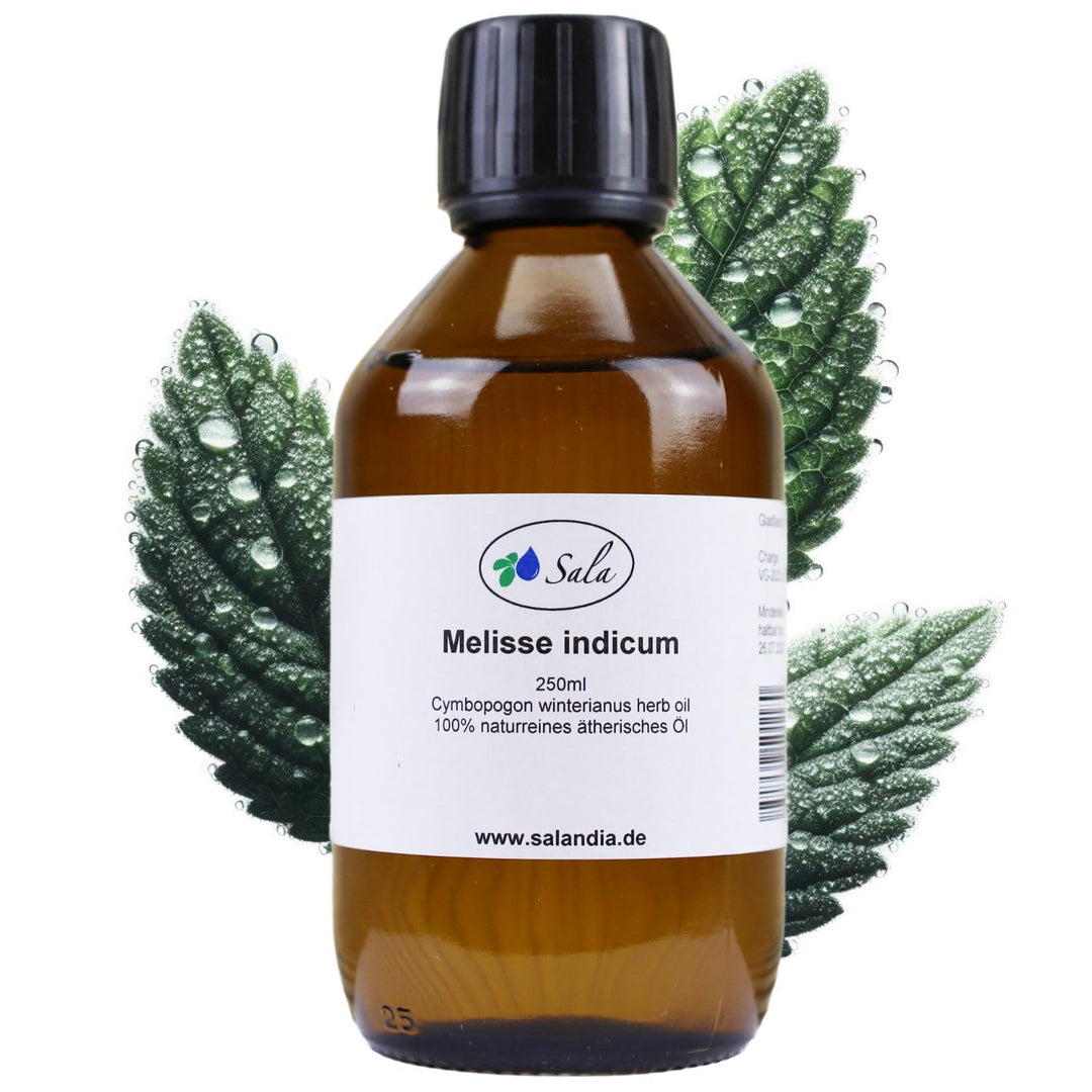 Sala Melissenöl indicum ätherisches Öl naturrein (250 ml Glasflasche) 250 ml (1er Pack), 250 ml (1er