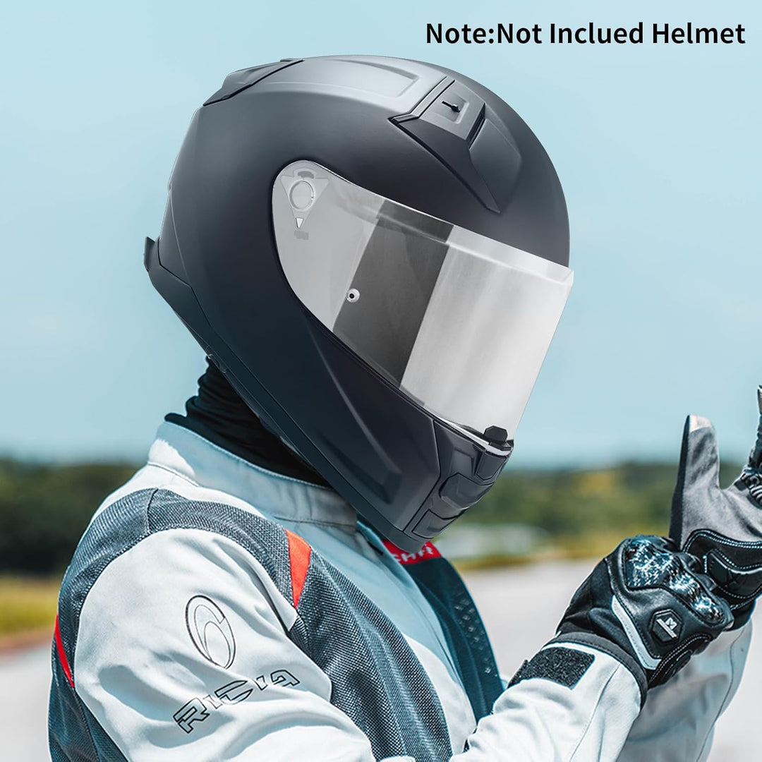 VCOROS Motorradhelm Visier,Helmvisier für LS2 FF811/vector 2/Citation II,Motorrad Windschutz Helm Ob