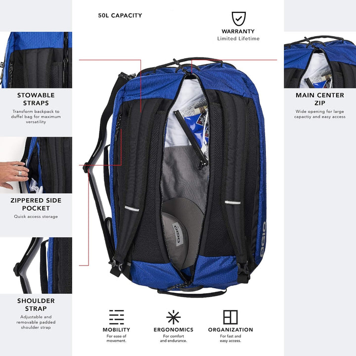 Ogio Fuse 50 Reisetasche blau 60 cm Einheitsgrösse Blau_blau, Blau, Einheitsgrösse Blau_blau, Blau