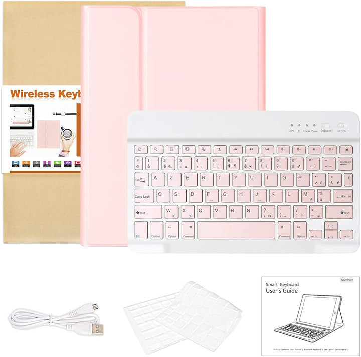 CC Store Hülle mit Tastatur für iPad Air 11 Zoll M3 2025/M2 2024,iPad Air 5/4 10.9 Zoll, ipad Pro 11