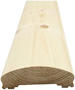Handlauf für Holzbalkon - Nordische Fichte - 2115/5 Fi (1950x115x40mm)