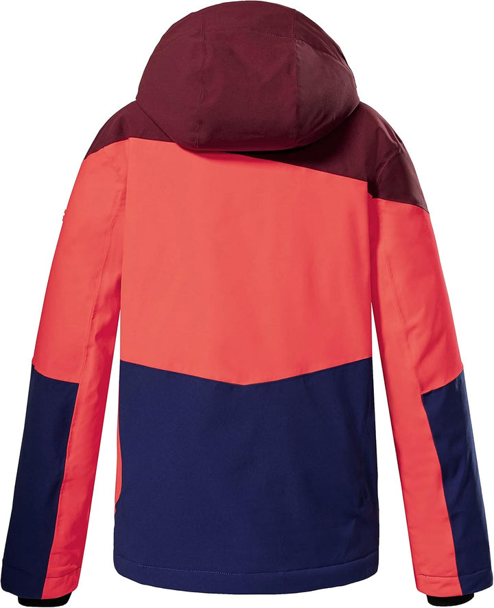 Killtec Jungen Ksw 161 Bys Ski Jckt Skijacke/Funktionsjacke mit Kapuze und Schneefang 140 burgund, 1