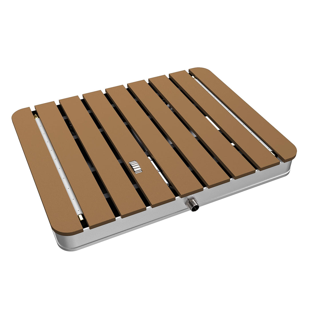 XMTECH WPC Gartendusche Bodendusche rutschfeste Aussendusche Campingdusche Aussendusche Saunadusche