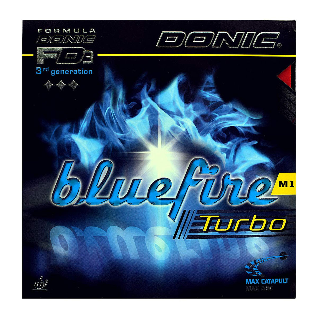 DONIC Bluefire M1 Turbo Tischtennis-Belag Rot max, Rot max