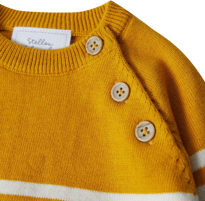 Stellou & friends Strickpullover für Jungen und Mädchen I Hochwertige Baby-Kleidung aus 100% Baumwol