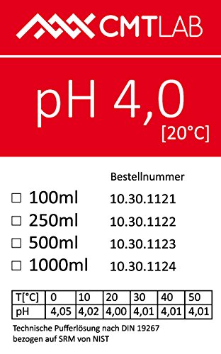 pH-Sensor/Elektrode, Kunststoffschaft + KCL 3mol + pH4/pH7 Pufferlösung, Industriequalität Made in G