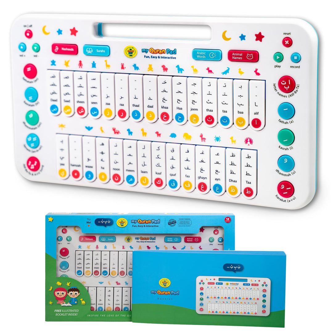Kinder Spielzeug ab 2 Jahren – Interaktive My Quran Pad Lernspiele, um das arabische Alphabet mit tä