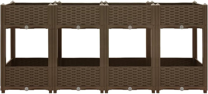 vidaXL Hochbeet Pflanzkasten Pflanzbeet Gemüsebeet Blumenbeet Blumenkasten Frühbeet Gartenbeet Blume