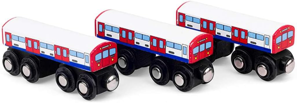 Bigjigs Schienen aus Holz U-Bahn - Weitere wichtige Holzschienen Marken sind kompatibel