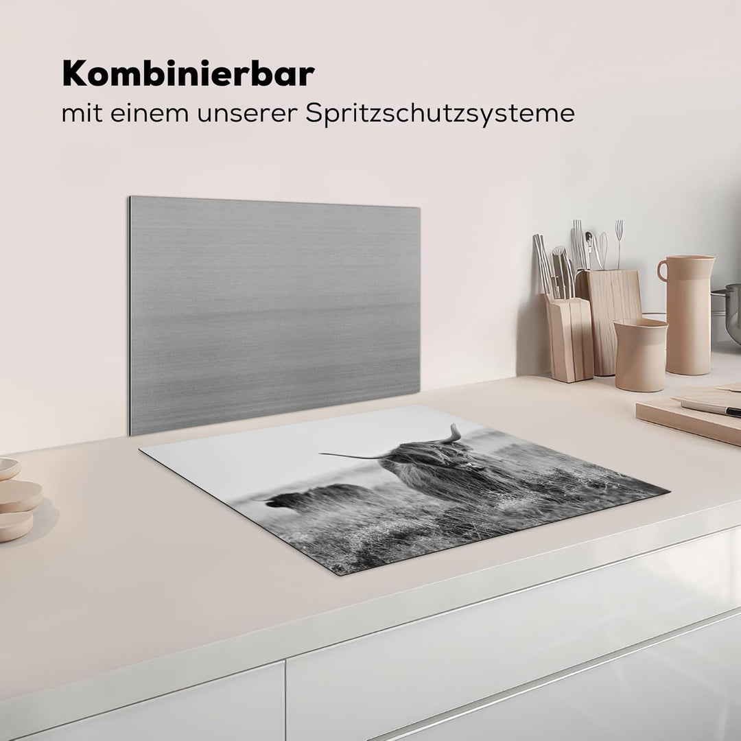 KitchenYeah© Herdabdeckplatte Einteilig Ceranfeld Abdeckplatte Küche Deko Ceranfeldabdeckung Herdabd
