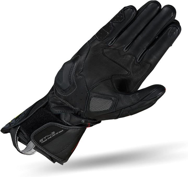 Shima ST-3 Motorradhandschuhe Herren - Touchscreen, Sommer, Sport Leder Handschuhe mit Carbon Knöche