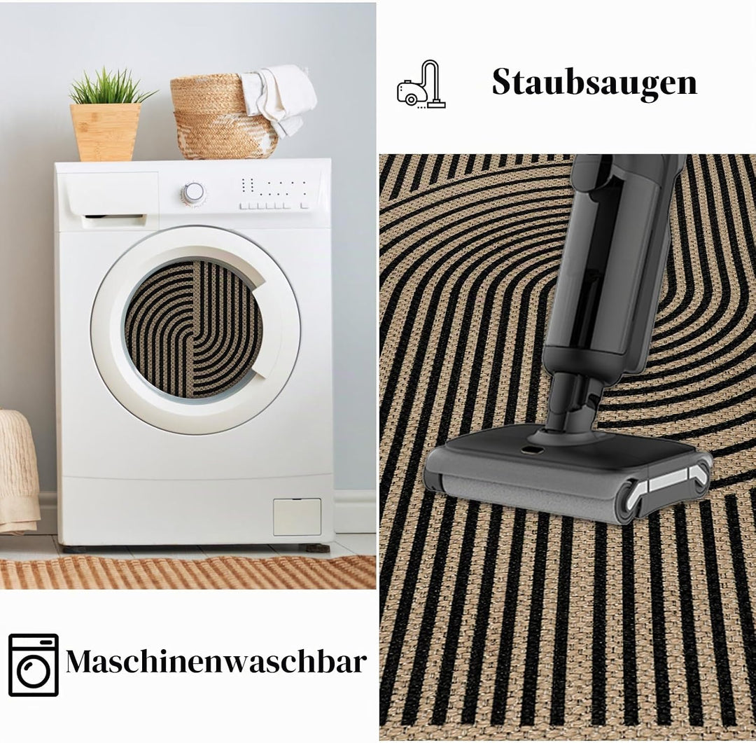 Homcomodar Fussmatte Innen Waschbar Fussmatte Schmutzfangmatte Innen 60 x 90 cm rutschfest Fussmatte