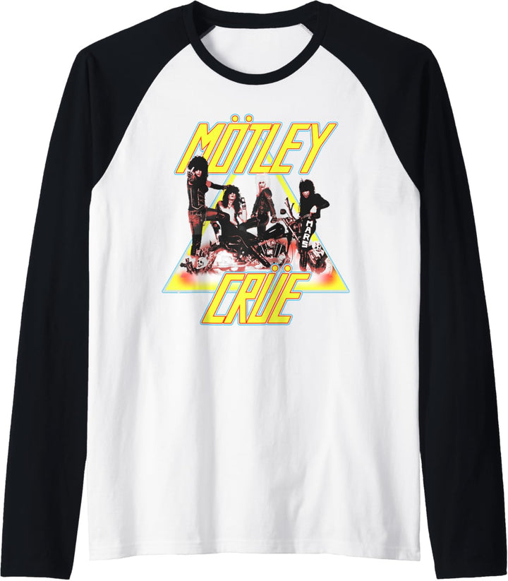 Mötley Crüe – Too Fast Motorcycle Shift On White Raglan