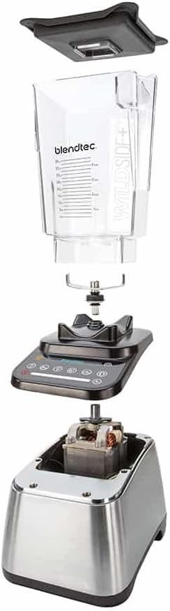 Blendtec Designer 725 Metallic inkl. WildSide+ Jar - Hochleistungsmixer/Blender (Farbe: Metallic)