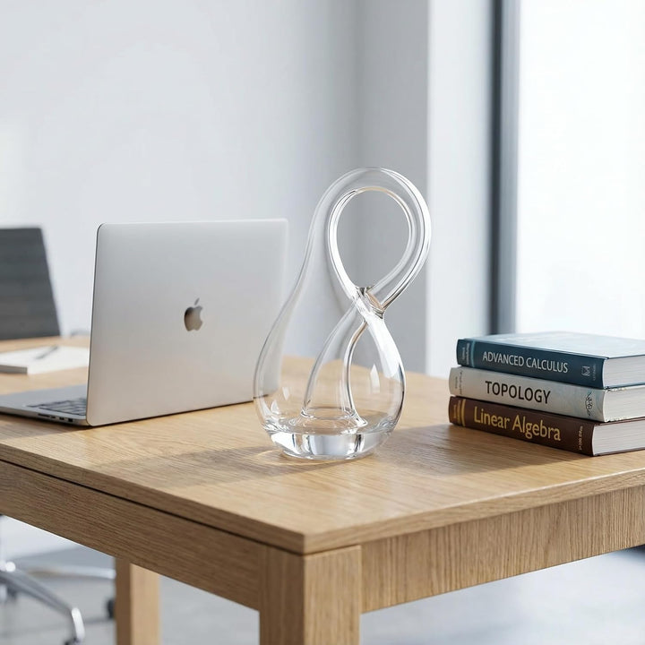 Klein Bottle, Kleinsche Flasche nie voller Wasser, Glasvase der mathematischen Geometrie, vierdimens