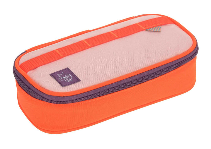 LÄSSIG Schlampermäppchen Stiftemäppchen School Spacy Pencil Case Unique Rose/Neon-orange, Rose/Neon-
