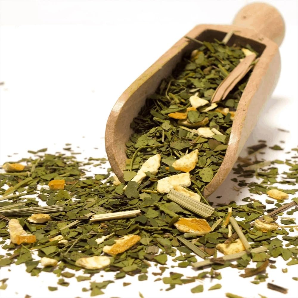 Mate Tee Bio Verde Mate Set 1,2kg - Brasilien Yerba Mate - 5mm Grobe Blätter - Luftgetrocknet Sin Hu