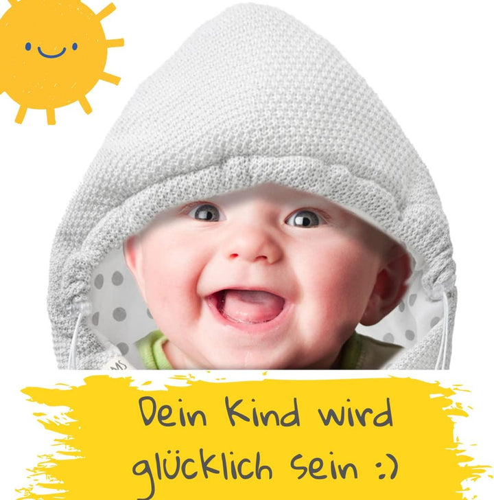 Einschlagdecke Babyschale Neugeborenes Baby Baumwollgarn und 100% Baumwolle mit Füllung Universal fü