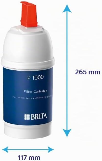 Brita Ersatz-Kartusche für Armaturen-Wasserfilter P1000, 2 Stück