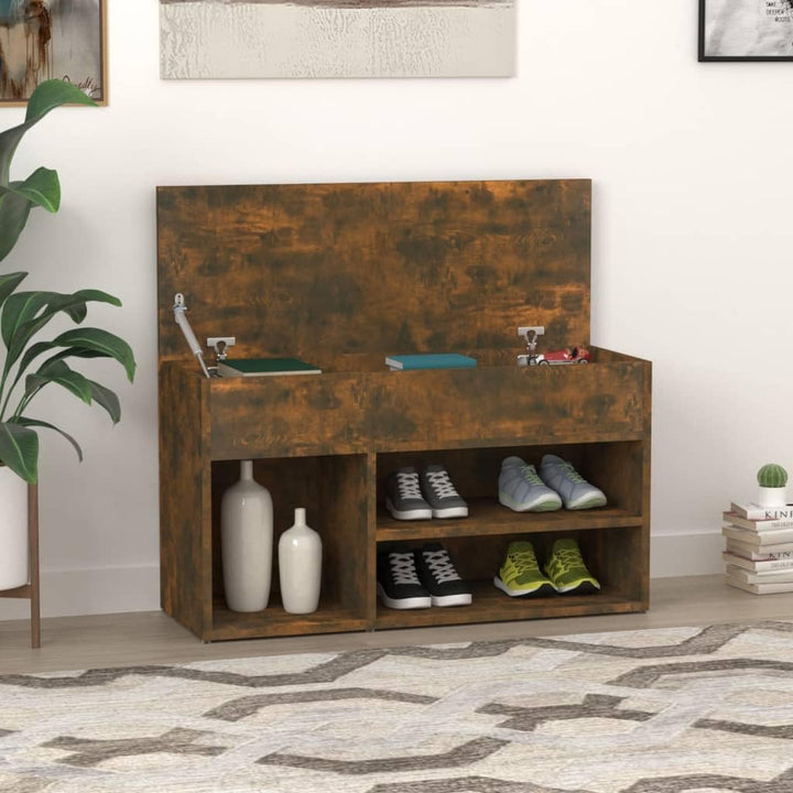 vidaXL Schuhbank, Schuhschrank mit viel Stauraum, Schuhregal für Flur Eingangsbereich, Sitzbank Flur