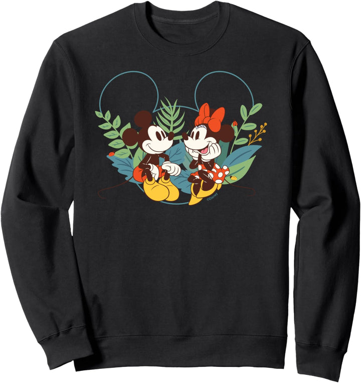 Disney Mickey & Minnie Mouse Spring Chat Botanical Garden Sweatshirt