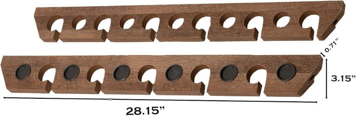Old Cedar Outfitters 3-in-1 Angelruten-Aufbewahrungsregal, zum Aufhängen an Wänden, horizontal oder