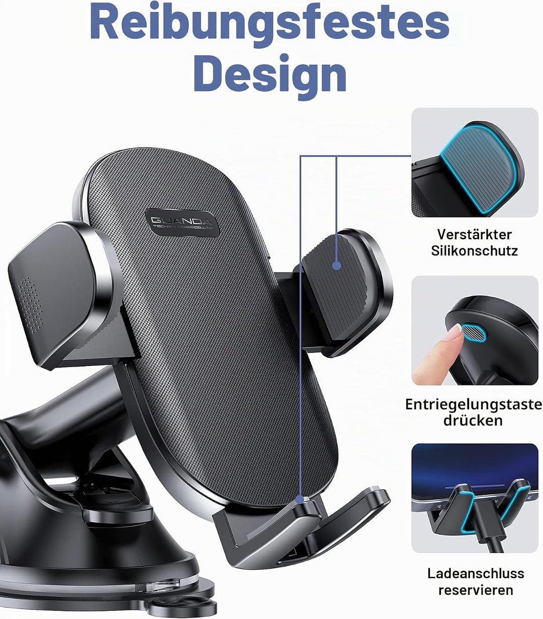 Handyhalterung für Auto, Handyhalterungen, um 360 Grad drehbarer Handyhalter mit starkem klebrigem S