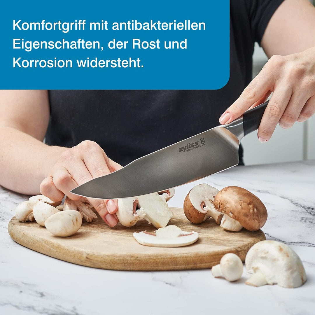 Zyliss E920270 Comfort Pro Kochmesser, Deutscher Edelstahl, Black Handle, Küchenmesser, Spülmaschine