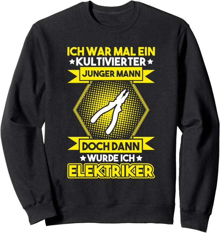 Kultivierter Junger Mann Elektriker Sweatshirt