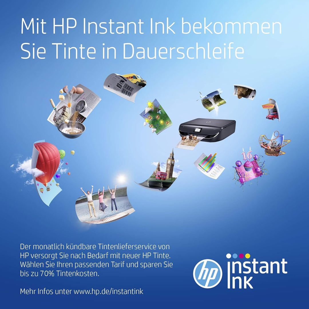 HP DeskJet 3764 Multifunktionsdrucker (Drucken, Scannen, Kopieren, WLAN, Airprint, mit 2 Probemonate