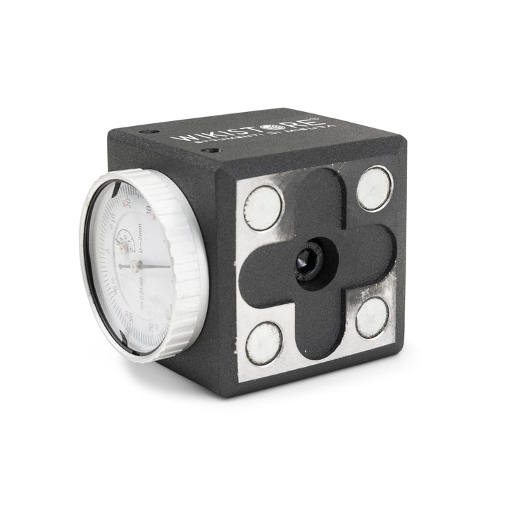 WIKISTORE Z-ACHSEN EINSTELLGERÄT 50 mm, Präzisionskomparator mit Werteskala 0,01 mm, Magnetfuss, Grö