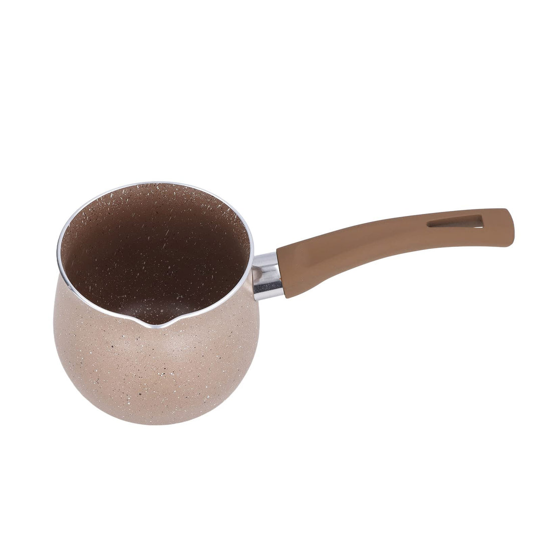 Mini Milchtopf 10 cm, Aluminiumlegierung Mini Kochtopf, Einhandgriff Kaffeewärmer, Kochtopf für Kaff
